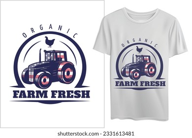 American farm logo design for T Shirts