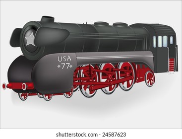 american fast steam locomotive