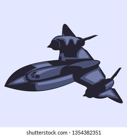 American fighter jet icon vector illustration 