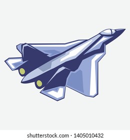 American fighter jet icon vector illustration