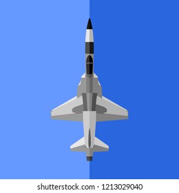 American fighter plane vector illustration