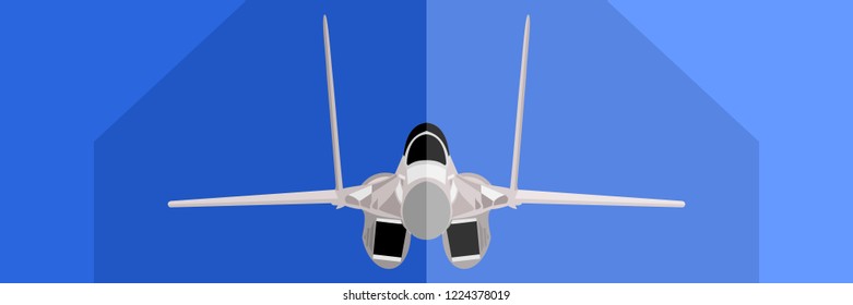 American fighter plane vector illustration