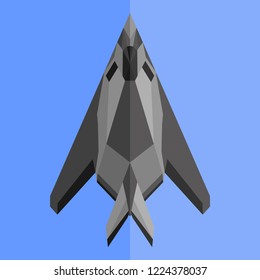 American fighter plane vector illustration