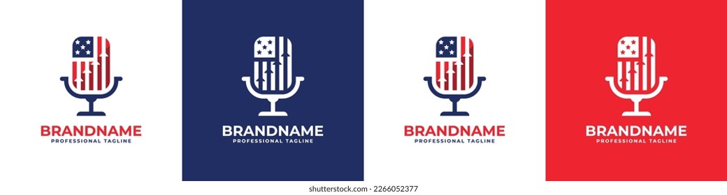 American Financial Podcast Logo, suitable for any business