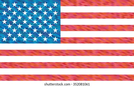 American flag.