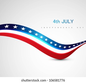 American Flag 4th july american independence day vector