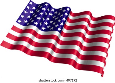 American flag art