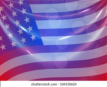 American Flag Hintergrund für den 4. Juli American Independence Day und andere Veranstaltungen oder Anlässe. EPS10.