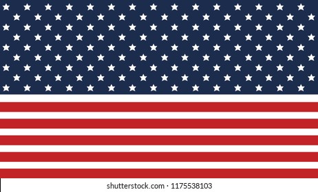 American flag background for Independence Day and other events. EPS 10. Vector illustration.