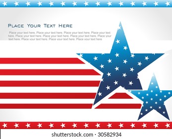 american flag background with set of stars