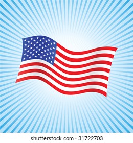 american flag background with set of stars