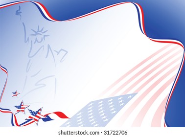 american flag background with set of stars