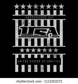 American flag background with text/ Independence Day
