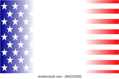 American flag background Wallpaper banner with empty space for your text.