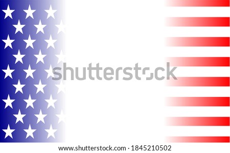 American flag background Wallpaper banner with empty space for your text.