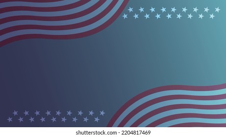 american flag background with waves