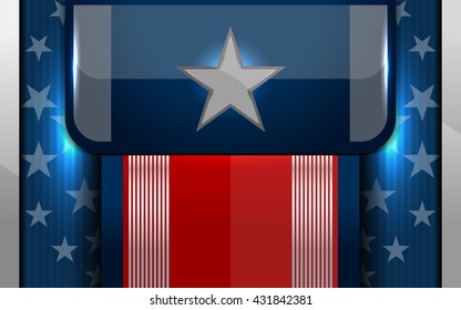 american flag backgrounds design, vector illustration