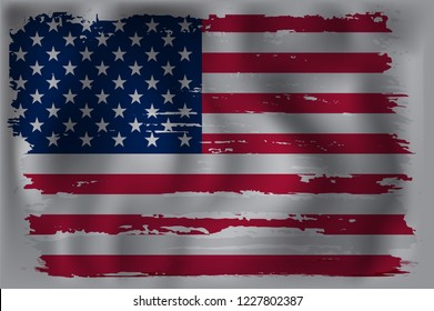 American flag background.Waving flag of the USA.