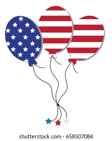 American Flag Balloons