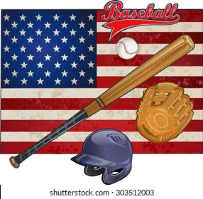 American Flag and Baseball
USA flag baseball
Baseball champion