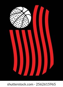 American Flag Basketball Eps File