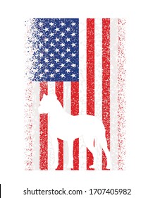 American Flag Boxer Dog Lovers 4th Of July 