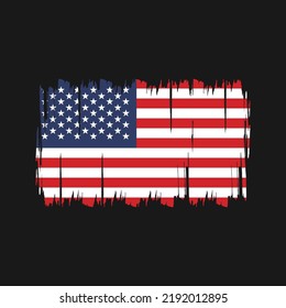 American Flag Brush. National Flag