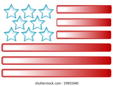 American flag buttons