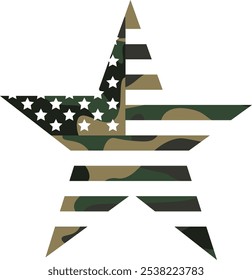 Bandera Americana, Camuflaje Ejército, EE.UU. Insignia, Estados Unidos, Estrella, Mapa de EE.UU., 
Insignia americana, militar, insignia del ejército, patriótico, veterano, soldado, héroes, Vector, silueta, logotipo