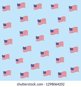 american flag cartoon