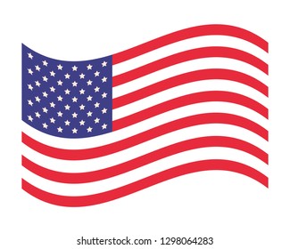 american flag cartoon