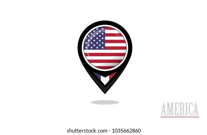 american flag and centre