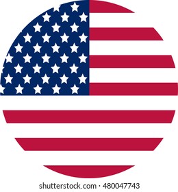 american flag circle