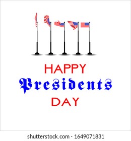 American Flag Collection, Flag concept design. Vector illustration, WHITE BACKGROUND.