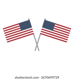 American flag colorful vector material