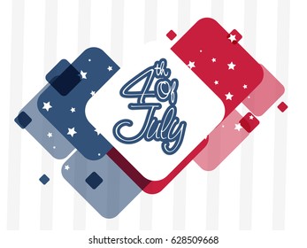 American Flag colors abstract background for 4th of July, Independence Day concept.