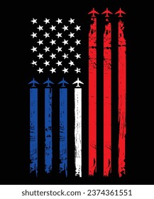 American flag creative desugn vector