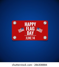 American Flag Day, 14 of June Flag Day. Vector illustration.