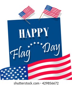 American Flag, Flag Day, the USA flag, the flag vector illustration flag beautiful flag, flag holiday. flag greeting card. Flag day badge background vector