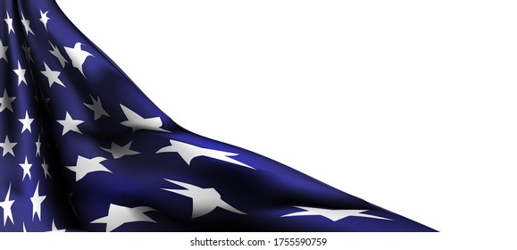 american flag decor 4th of July celebration Independence day sale promotion banner vector shopping online