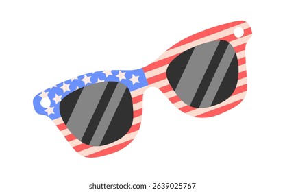 American flag decorated sunglasses accessory