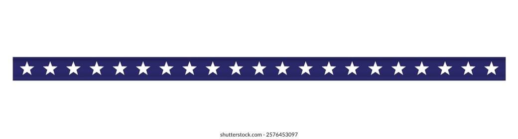 American flag decorative pennant vector patriotic 4th of july with stars, seamless horizontal stripes, and national pride design