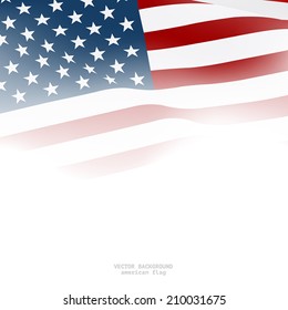 American flag for decorative.Vector background