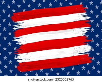 american flag design background Form except to fill in the text