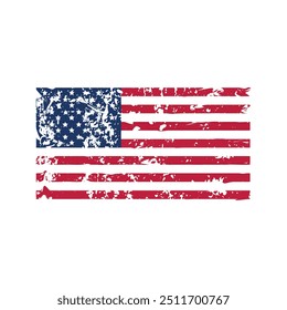 American Flag angustiado arquivo vetorial para t shirt, banner, flyer, iluminado 2025