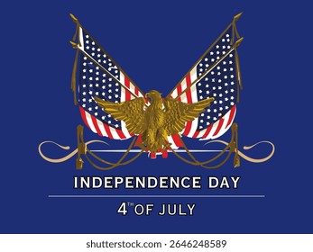 American flag and and eagle for independence day 4 of july