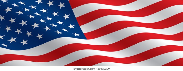 American Flag Flowing