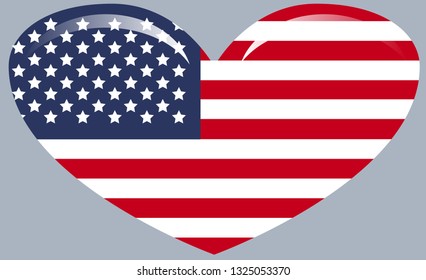 American flag with good colors. USA flag. United States. Independence day
