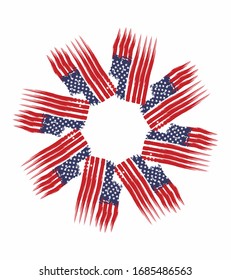 American Flag Graphic Design Vector Art Stock Vector (Royalty Free ...