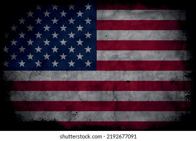 American flag grunge style illustration vector svg